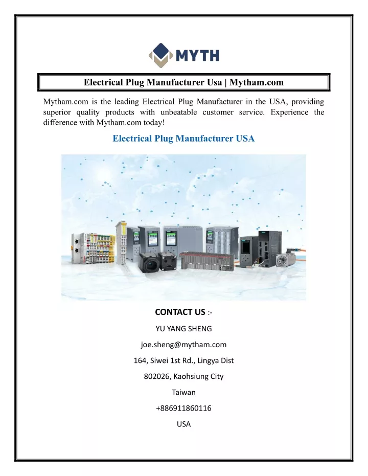 electrical plug manufacturer usa mytham com