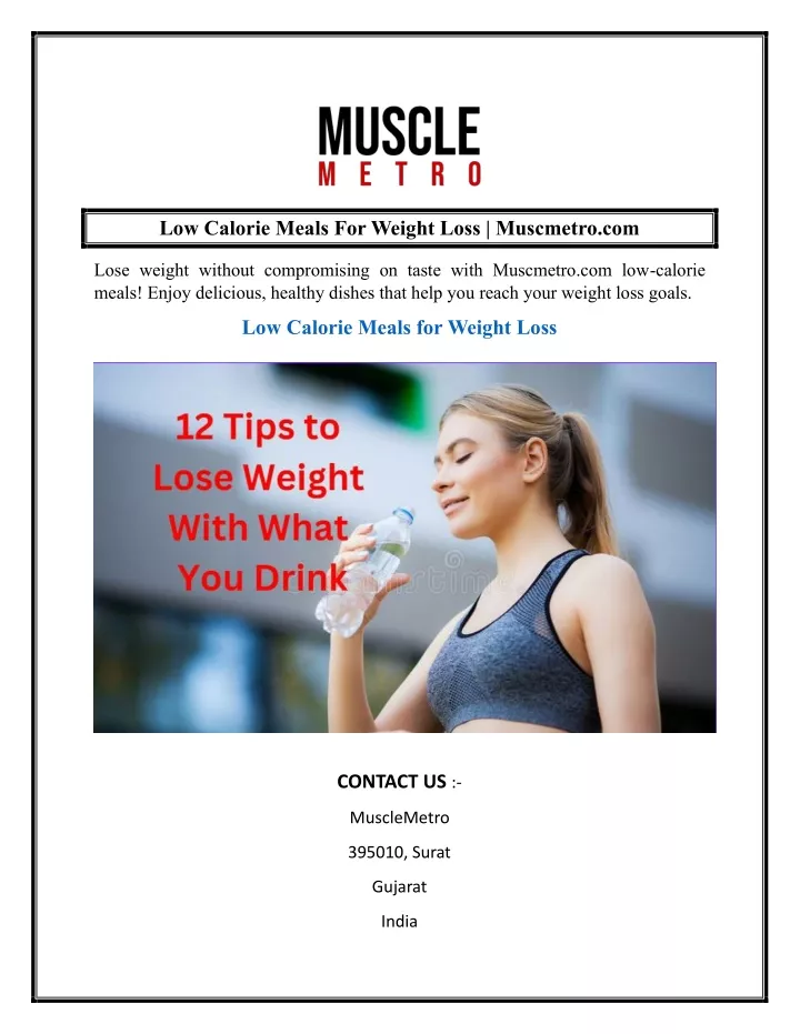 low calorie meals for weight loss muscmetro com