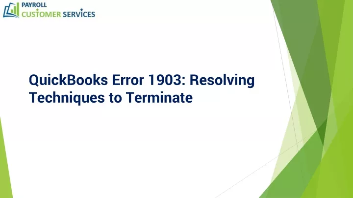 quickbooks error 1903 resolving techniques