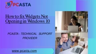 PCASTA - How to fix Widgets Not Opening in Windows 10