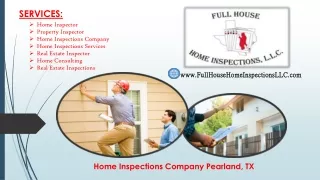 Home Inspections Company Pearland, TX