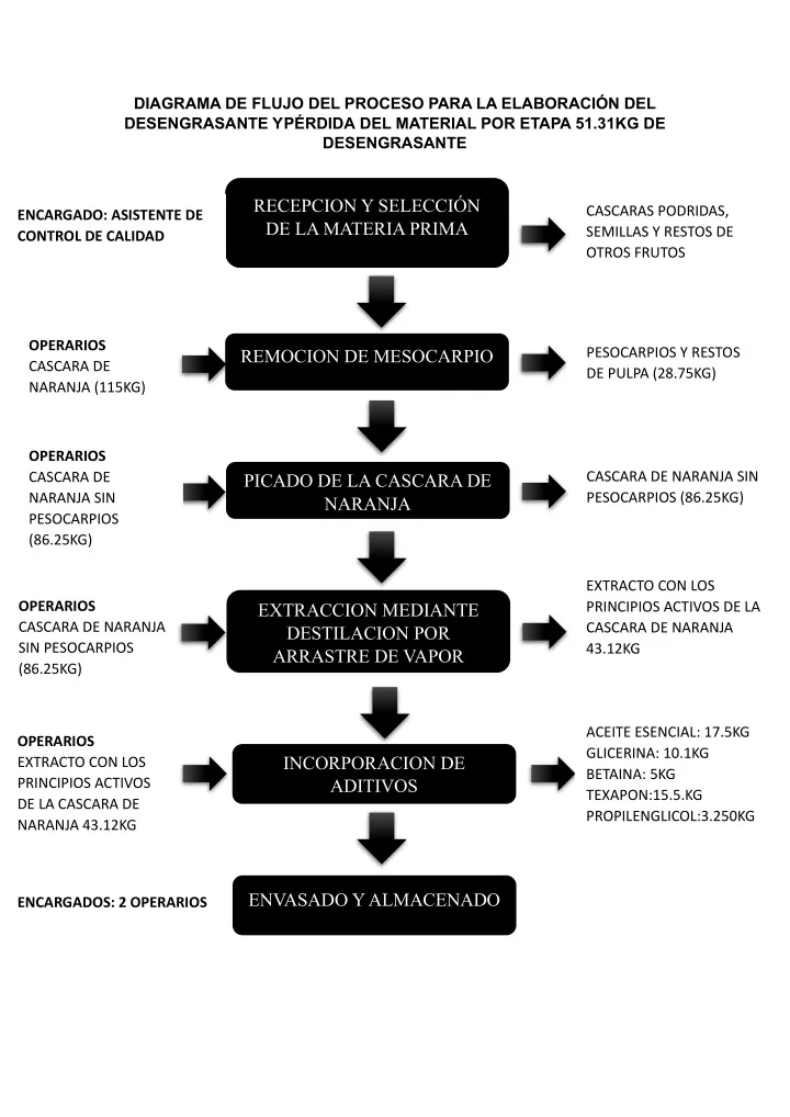 diagrama de flujo del proceso para la elaboraci