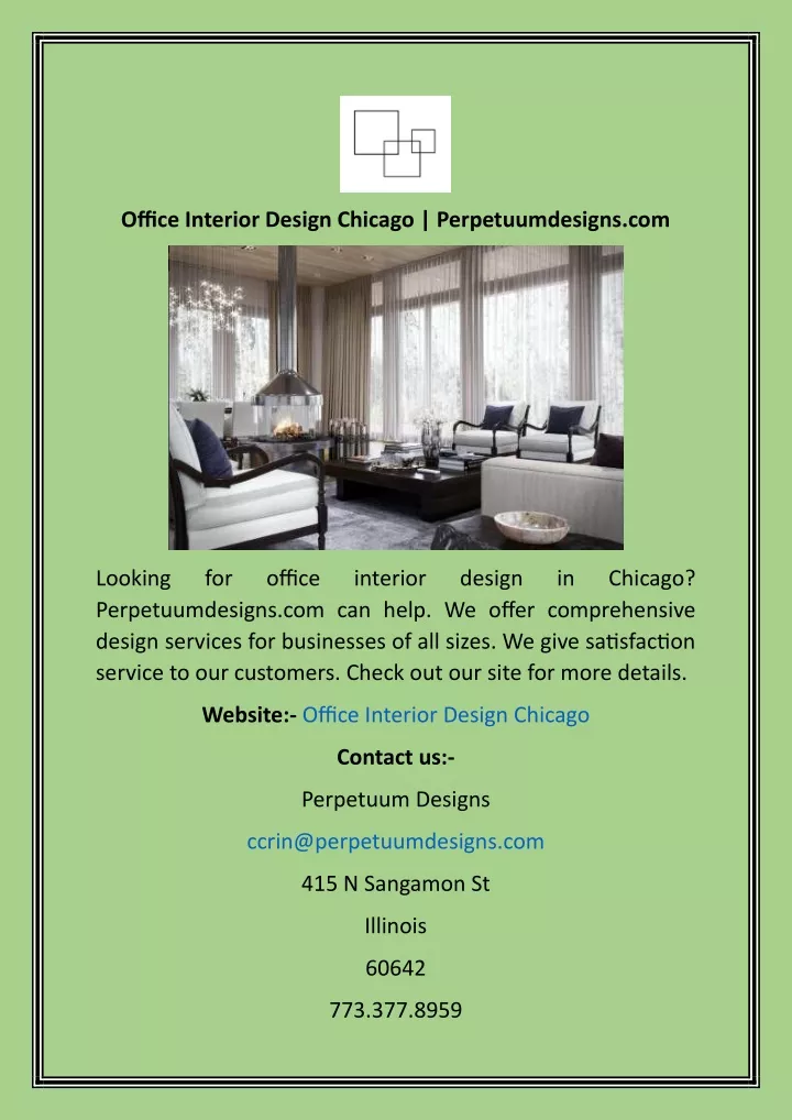 office interior design chicago perpetuumdesigns