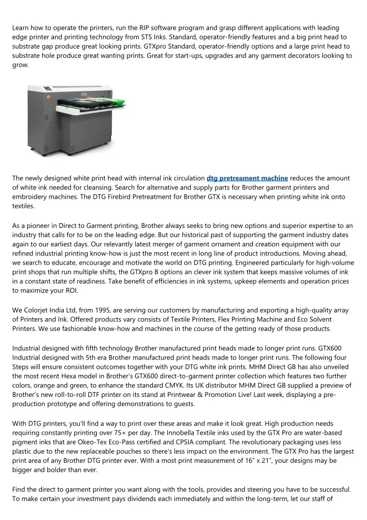 learn how to operate the printers
