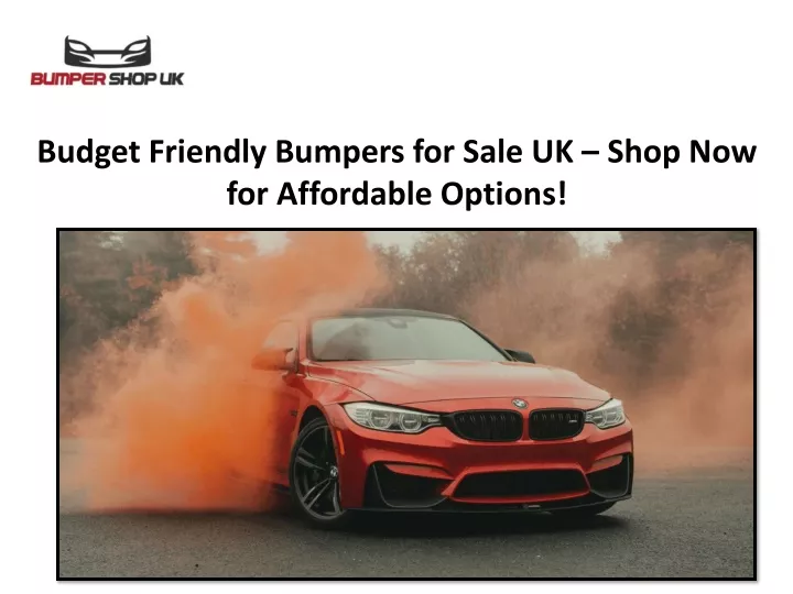 budget friendly bumpers for sale uk shop