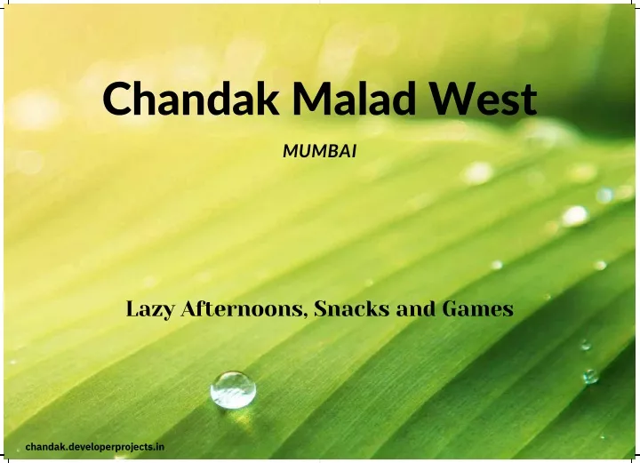 chandak malad west