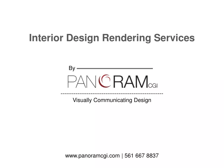 interior design rendering services