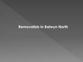 Removalists in Balwyn North