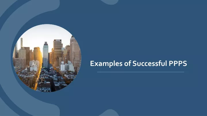 examples of successful ppps