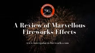 Looking for a Review of Marvellous Fireworks Effects