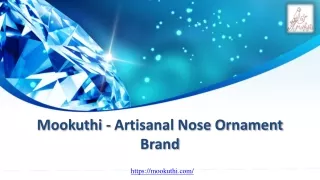 Mookuthi Artisanal Nose Ornament Brand