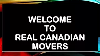 Local Residential Mover Vancouver BC - Real Canadian Movers