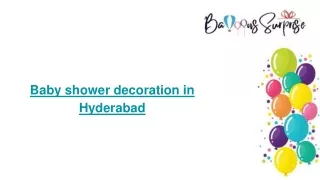 Baby shower decoration in hyderabad