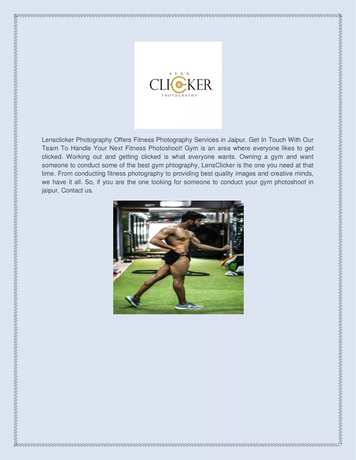 lensclicker photography offers fitness
