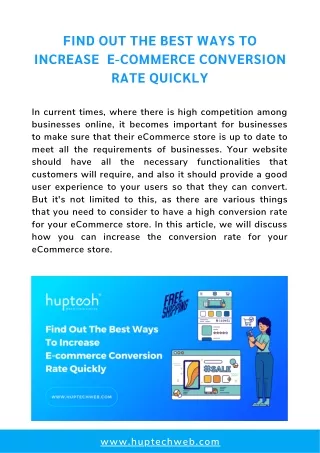 find out the best ways to increase e commerce