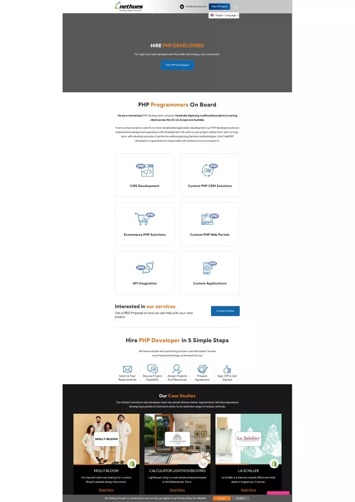 PPT - Hire Dedicated PHP Developers for Custom Web Development ...