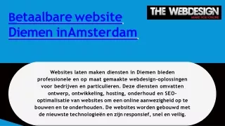 betaalbare website Diemen in Amsterdam