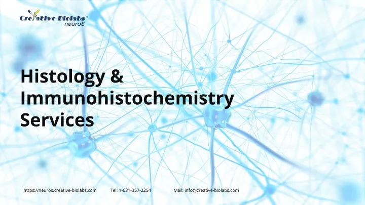 histology immunohistochemistry services