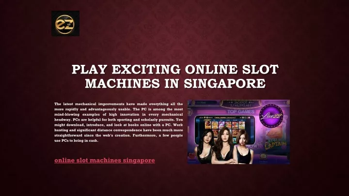 play exciting online slot machines in singapore