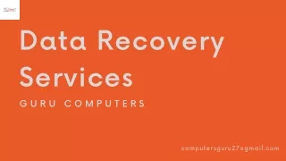 Recover Lost Data: Expert Data Recovery Services
