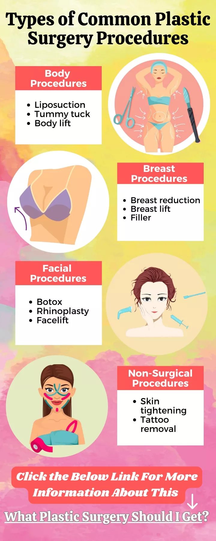 types of common plastic surgery procedures