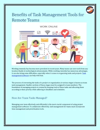 benefits of task management tools for remote teams