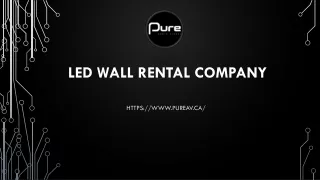 LED WALL RENTAL COMPANY