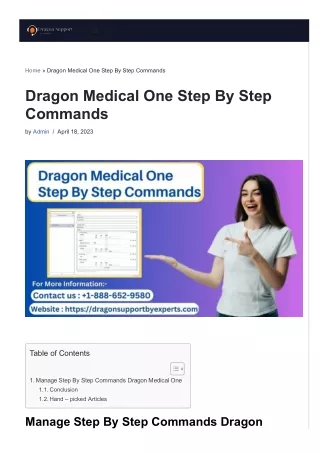 Dragon Medical One Step by Step Commands | Dragon Support By Experts [2023]