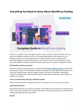 everything you need to know about wordpress
