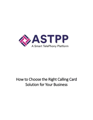 how to choose the right calling card