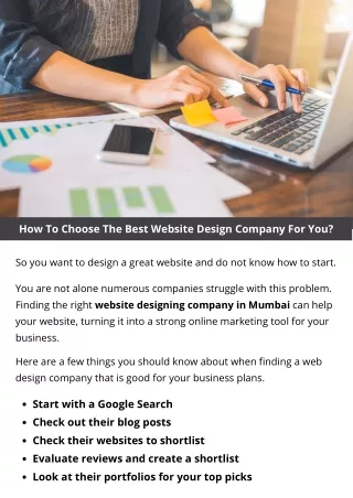how to choose the best website design company