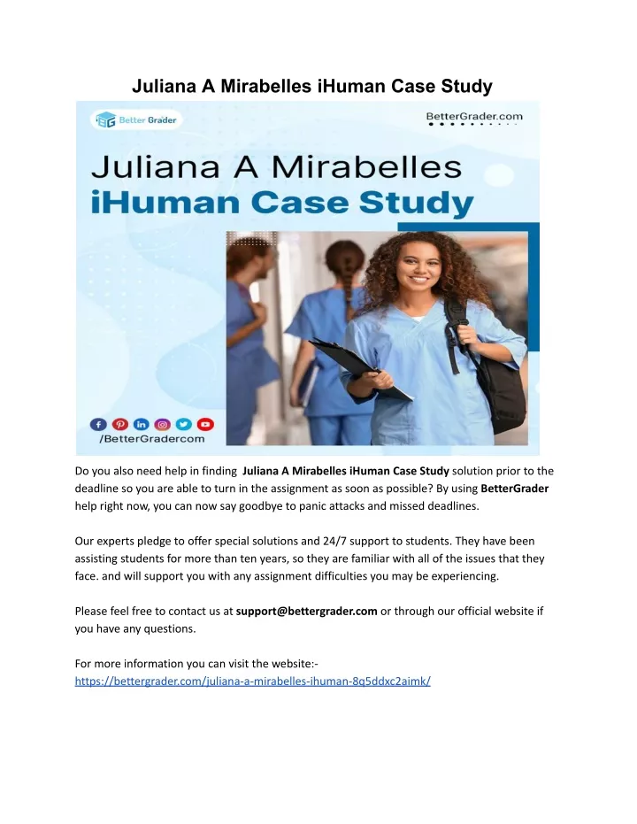 juliana a mirabelles ihuman case study
