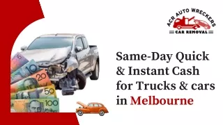 Same-Day Quick & Instant Cash for Trucks & cars in Melbourne