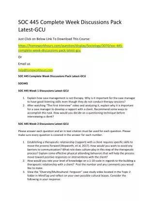 soc 445 complete week discussions pack latest gcu