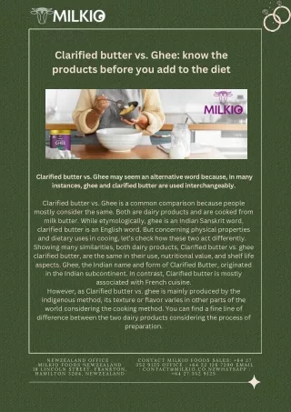 clarified butter vs ghee know the products before