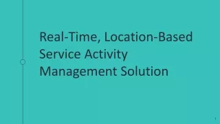 real time location based service activity