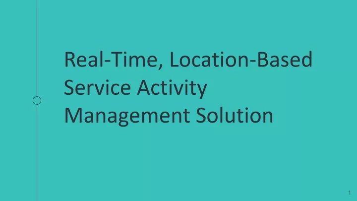 real time location based service activity