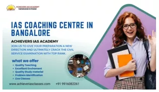 IAS Coaching Centre In Bangalore