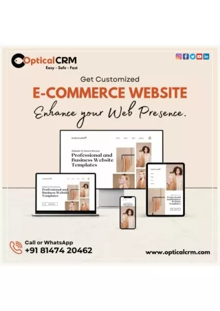 Optical E-Commerce Website Development | Optical CRM