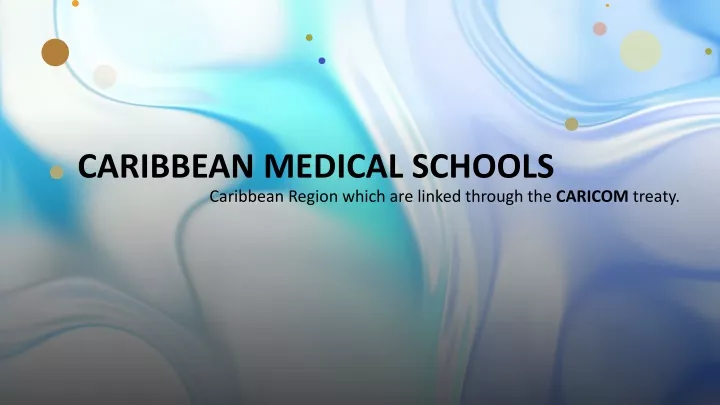 caribbean medical schools