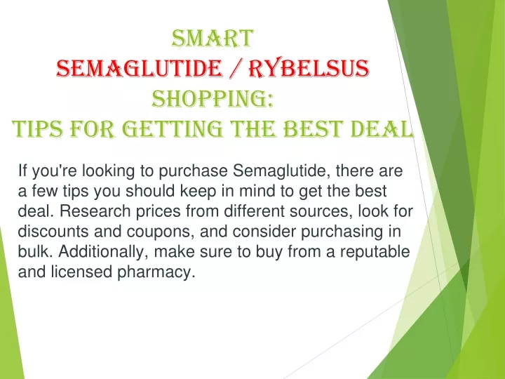 smart semaglutide rybelsus shopping tips for getting the best deal