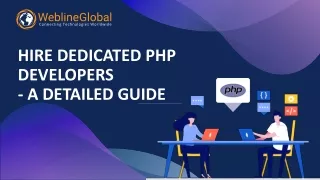 Hire Dedicated PHP Developers: A Comprehensive Guide