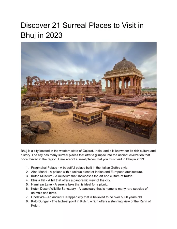 discover 21 surreal places to visit in bhuj