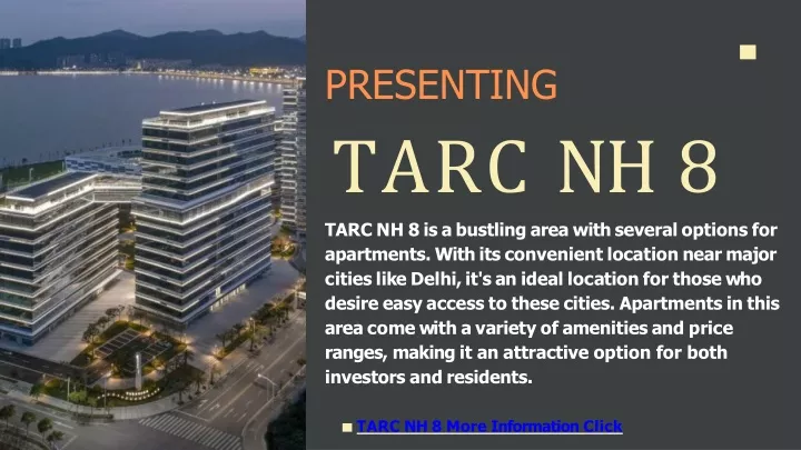 presenting tarc nh 8