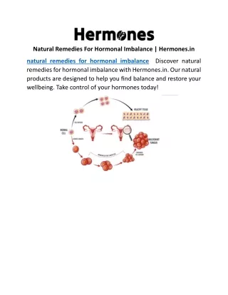 Natural Remedies For Hormonal Imbalance