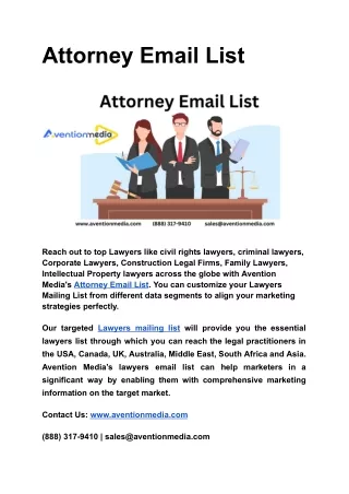 Attorneys Email List