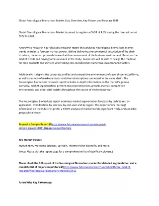 global neurological biomarkers market size
