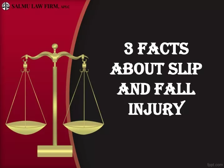 3 facts about slip and fall injury