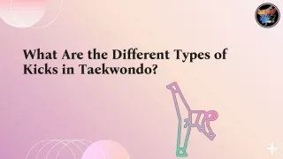 what are the different types of kicks in taekwondo
