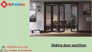 Sliding door partition - Bifoldex Dubai